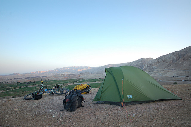 Camping in the Jordan Rift Valley