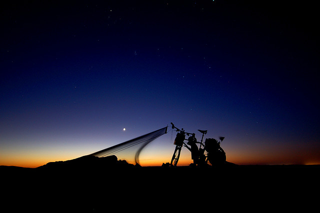 Sleeping under the Saharan stars