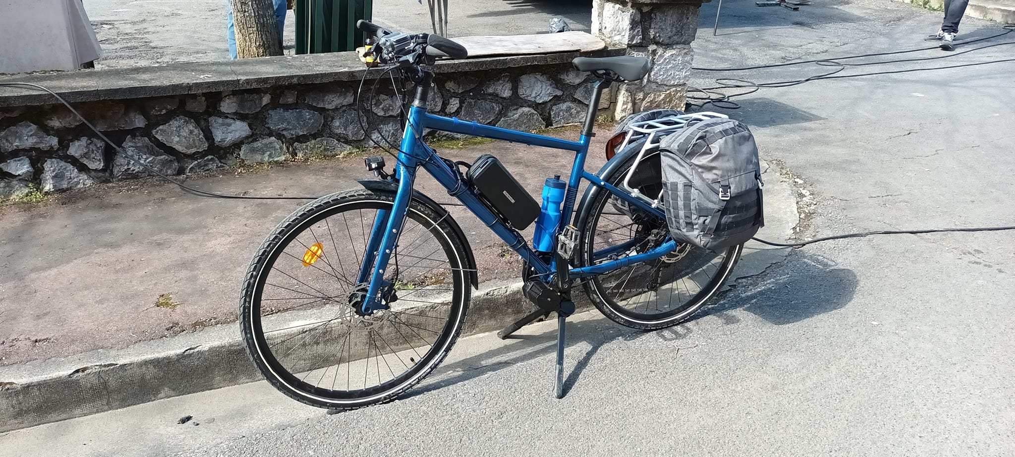 E-bike conversion of a Decathlon Riverside Touring 520 touring bike